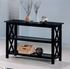 Coaster Home Furnishings 2-Shelf Entryway Console Table Living Room Sofa Table Mission Farmhouse Style Engineered Wood Eco-Friendly Laminate Merlot 5910
