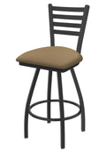 XL 410 Jackie 36 Swivel Extra Tall Bar Stool with Pewter Finish and Canter Sand Seat