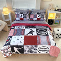 Gusuhome 7 Piece Baseball Comforter Set Bed In A Bag Full Size 3D Softball Sports Bedding Set For Boys Kids Microfiber Comforter