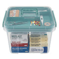 Pulseplay Clear Medicine Storage Box with Handle Green