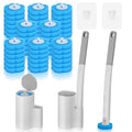 IMengjbang 2 Pack Disposable Toilet Brush with 48 Refills