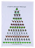 Mistletoe & Co. A North Carolina Christmas 100% Cotton Kitchen Towel, 18 x 26