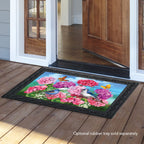 Briarwood Lane Geraniums In Bloom Spring Doormat Floral Birds Butterfly Indoor Outdoor 30' X 18'
