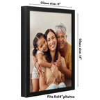 Americanflat 11X14 Picture Frame With Shatter-Resistant Glass - Soho Collection - Gallery Style Deep Molding Frame For Wall Disp