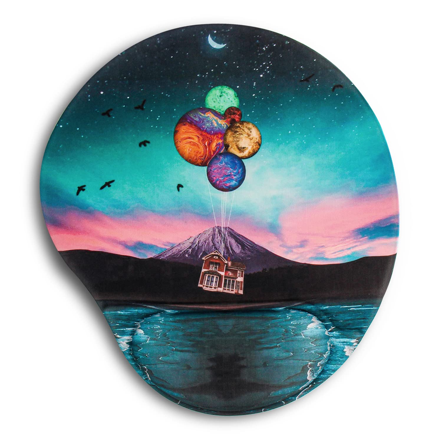 Hodyxin Ergonomic Mouse Pad With Wrist Support,Cute Mouse Pads With Wrist Rest With Computers Laptop,Mouse Wrist Pad For Home Of