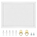Toraso Cork Board Bulletin Board, Cork Boards For Walls With Pins, Eye Bolts, Gaskets, Screws, Pin Board For Office, School And