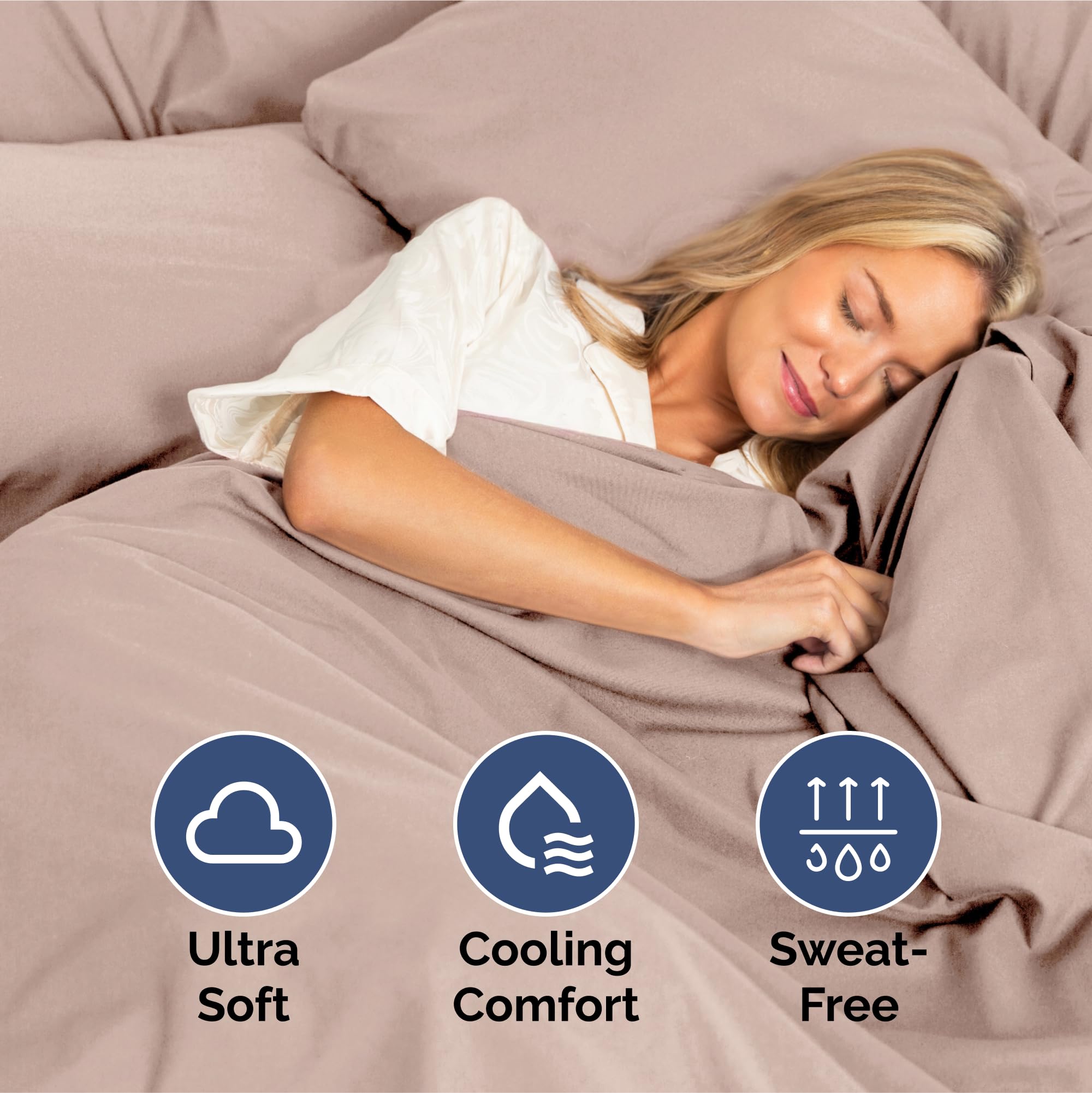 CGK Unlimited King Size 4 Piece Sheet Set - Soft, Breathable, Cooling, Dusty Pink - Deep Pockets & Wrinkle-Free Hotel Luxury Bed Sheets