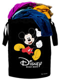 Kuber Industries Round Laundry Basket For Clothes|Disney Minnie Print|Toy Storage Organizer|Capicity 45 L (Pink)
