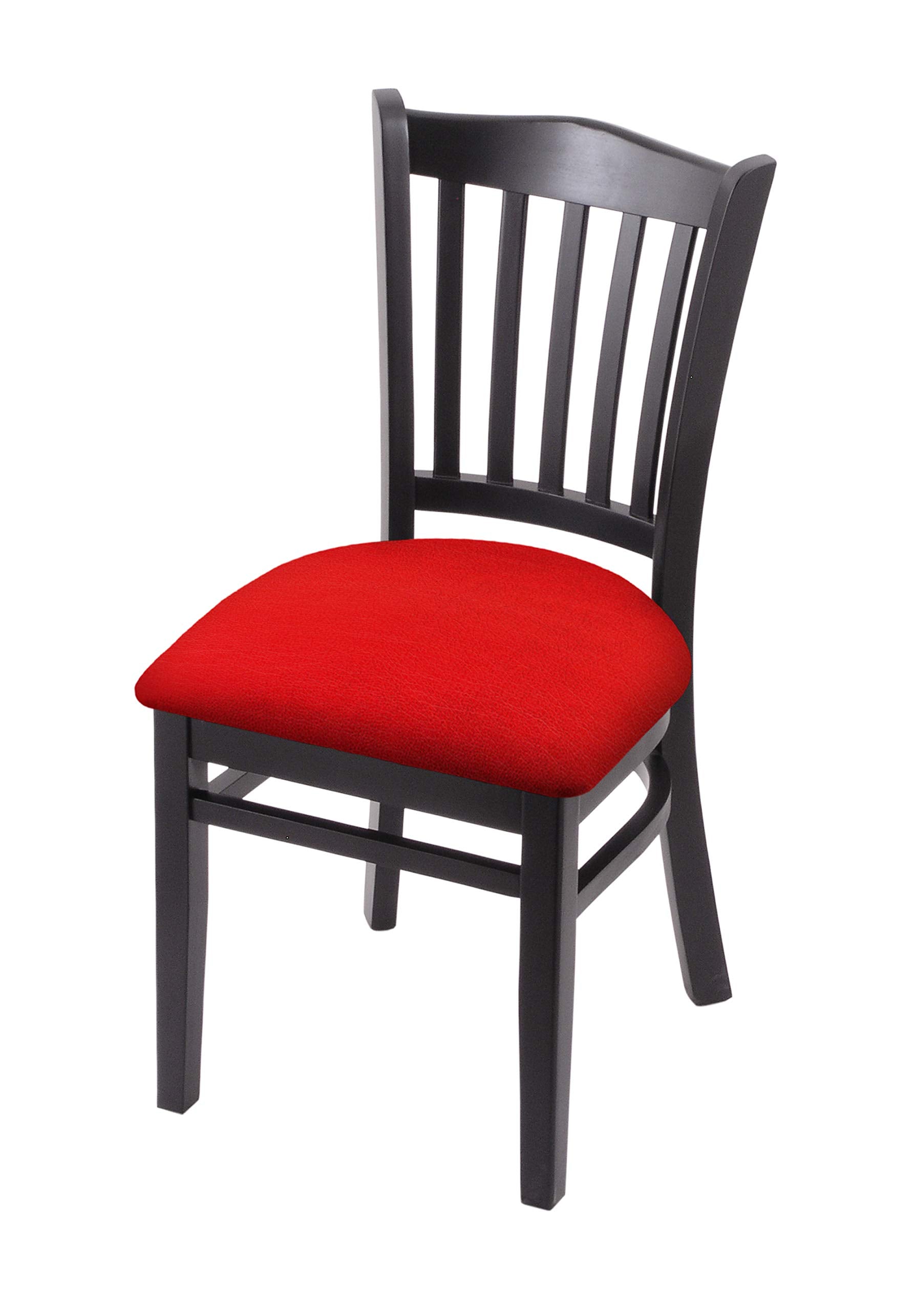 Holland Bar Stool Co. 3120 18 Chair with Black Finish and Canter Red Seat