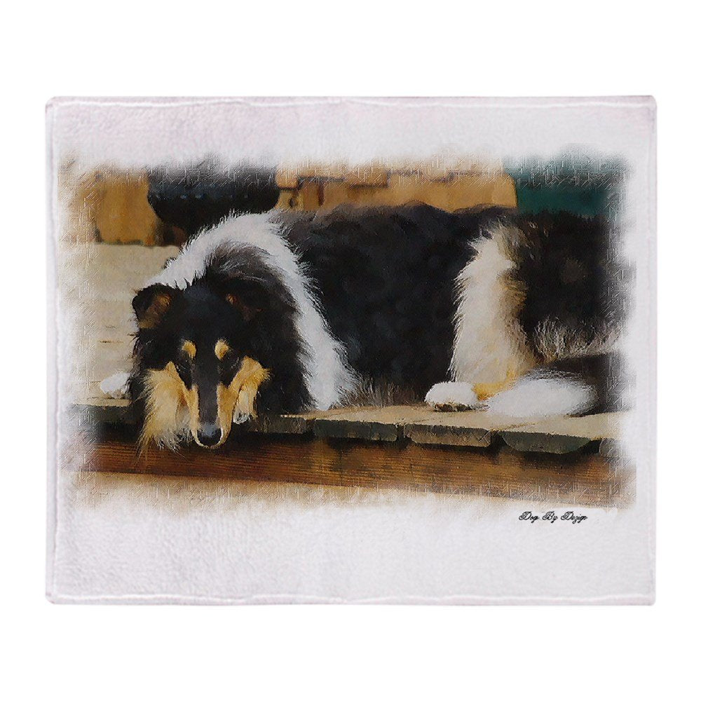 Cafepress Tri Color Collie Throw Blanket Super Soft Fleece Plush Throw Blanket, 60'X50'