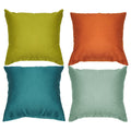 Yeabwps Pack Of 4 Decorative Outdoor Waterproof Throw Pillow Covers Only Square Garden Cushion Cases For Patio, Couch, Tent And