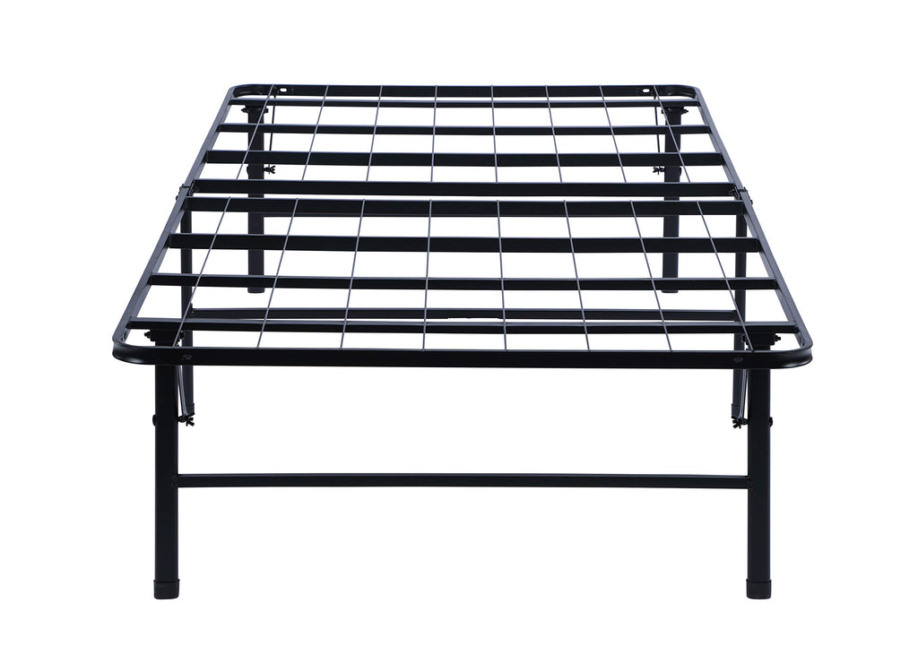 Coaster Home Furnishings Mabel 14 Inch High Full Size Heavy Duty Sturdy Steel Foldable Metal Bed Frame Mattress Support Black 305957F