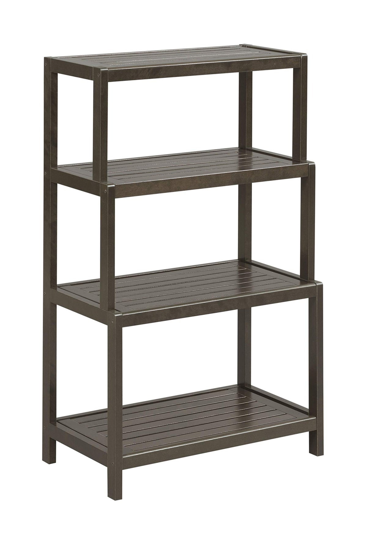 HomeRoots 37&quot; Bookcase with 4 Shelves in Espresso