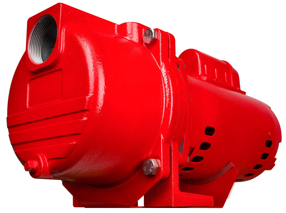 Red Lion Rl-Sprk200 230 Volt, 2 Hp, 76 Gpm Cast Iron Sprinkler/Irrigation Pump With Thermoplastic Impeller, Red, 97102001