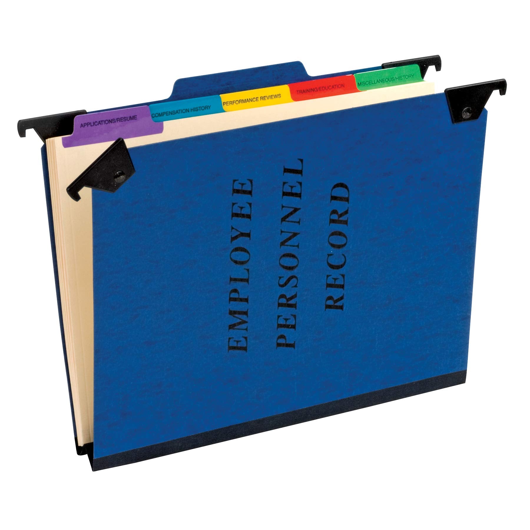 Pendaflex Hanging Employee/Personnel Folders, Letter Size, Blue, 10 Per Box (Ser-2-Bl)