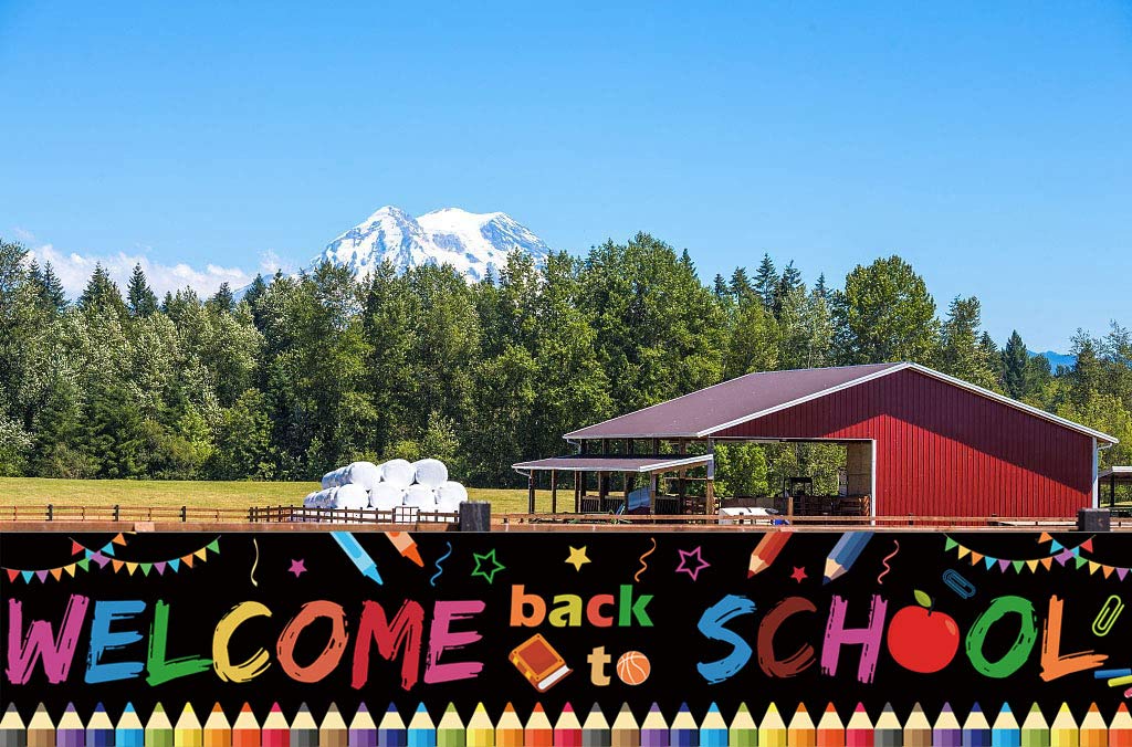Large Welcome Back To School Party Banner Decoration 2024,First Day Of School Party Supplies Wall Decorations For Indoor/Outdoor