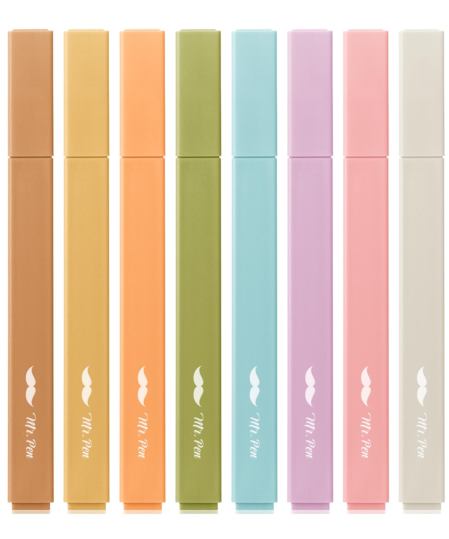 Mr. Pen- Aesthetic Highlighters, 8 Pack, Chisel Tip, Moss Garden, Cute Highlighters Assorted Colors, Cute Markers