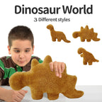 Isaacalyx Dino Nugget Pillow, Brontosaurus-16 Inch Soft Dinosaur Chicken Nuggets Pillow For Birthday Gifts, Dinosaur Theme Party