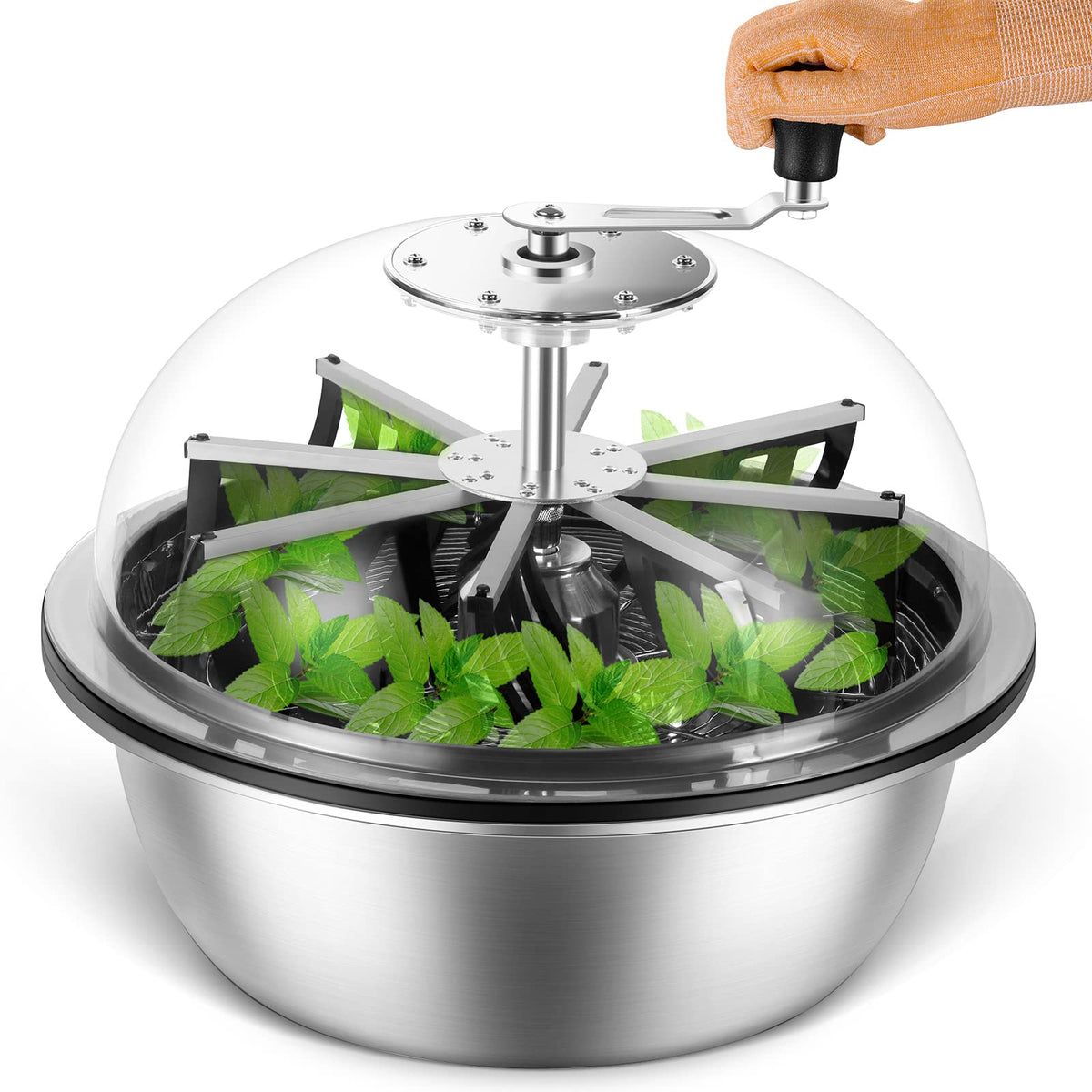 Melonfarm 19-Inch Bud Leaf Bowl Trimmer Twisted Spin Cut For Hydroponic Plant With Sharp Stainless Steel Blades