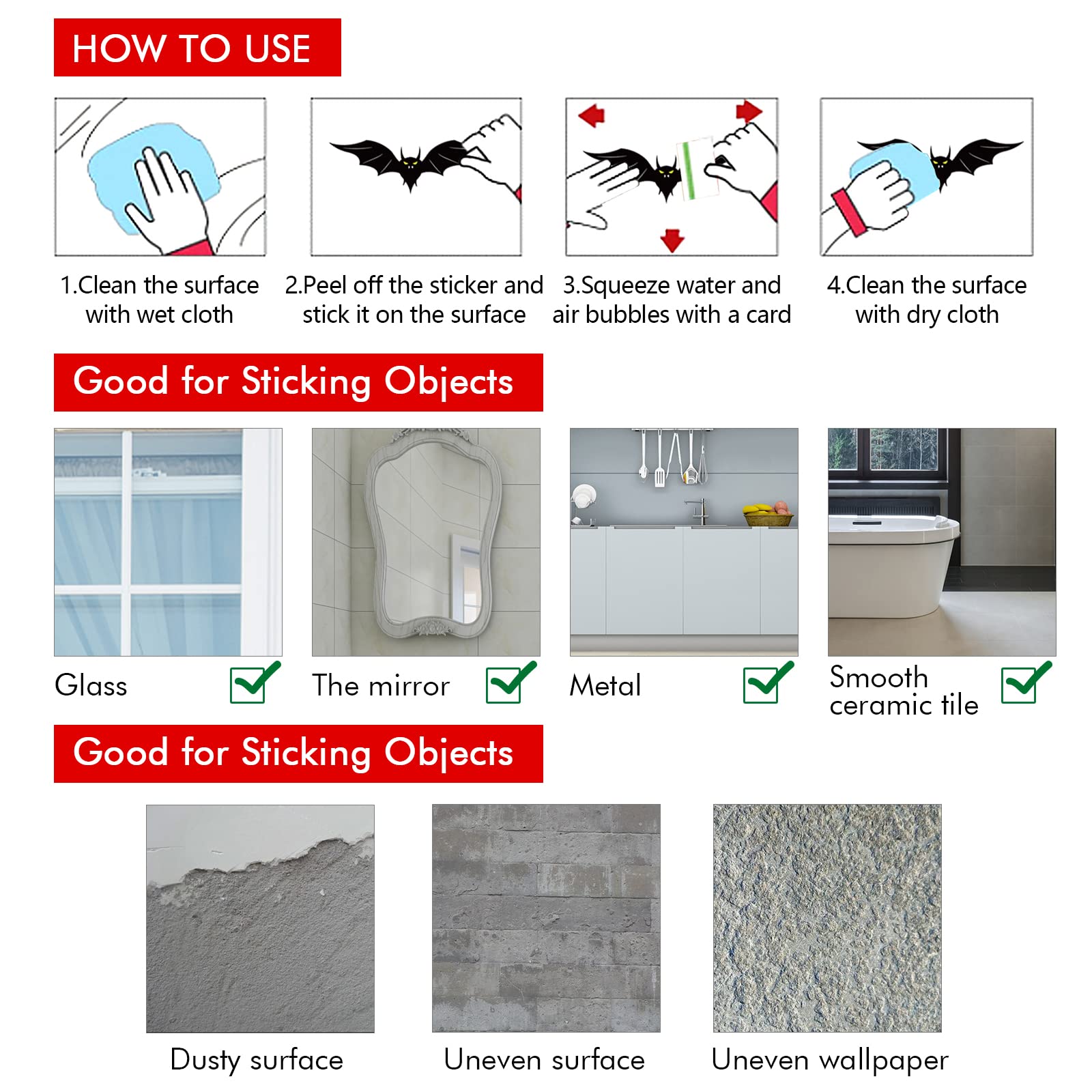 140Pcs Halloween Window Clings Decor For Halloween Decorations, Double Side Halloween Window Stickers Removable Glass Decals For