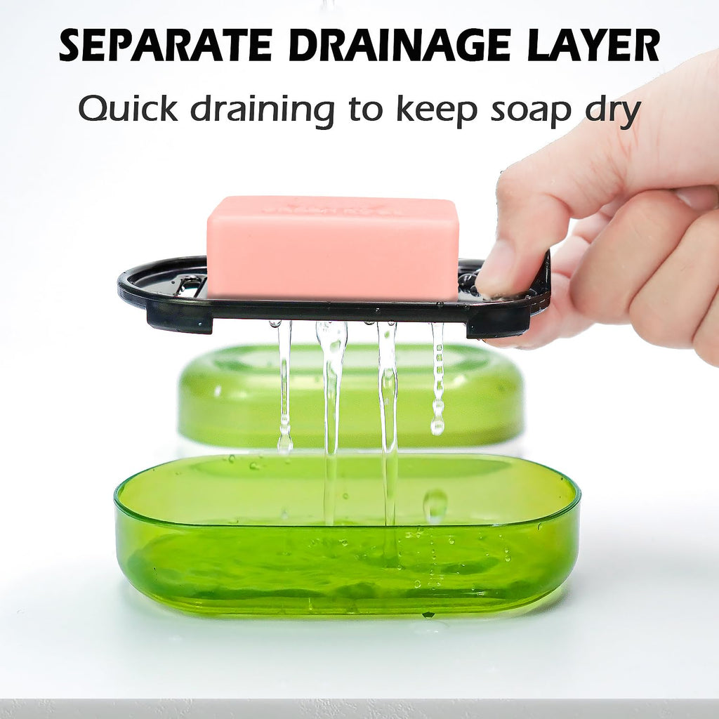 Aidimming Travel Soap Case, Bath Soap Holder, Soap Dish With Lid For Traveling, Soap Box For Handmade Soap, Portable Soap Contai