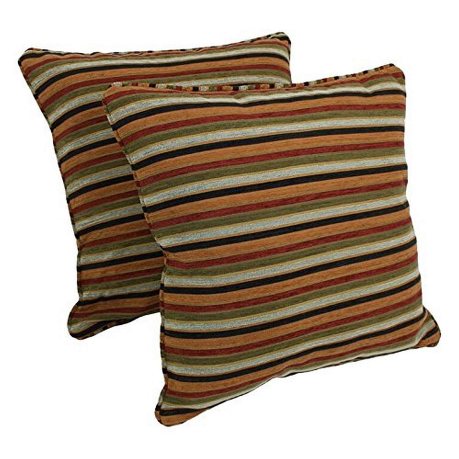 Blazing Needles Corded Jacquard Chenille Floor Pillows (Set of 2), 25&quot;, Cadillac