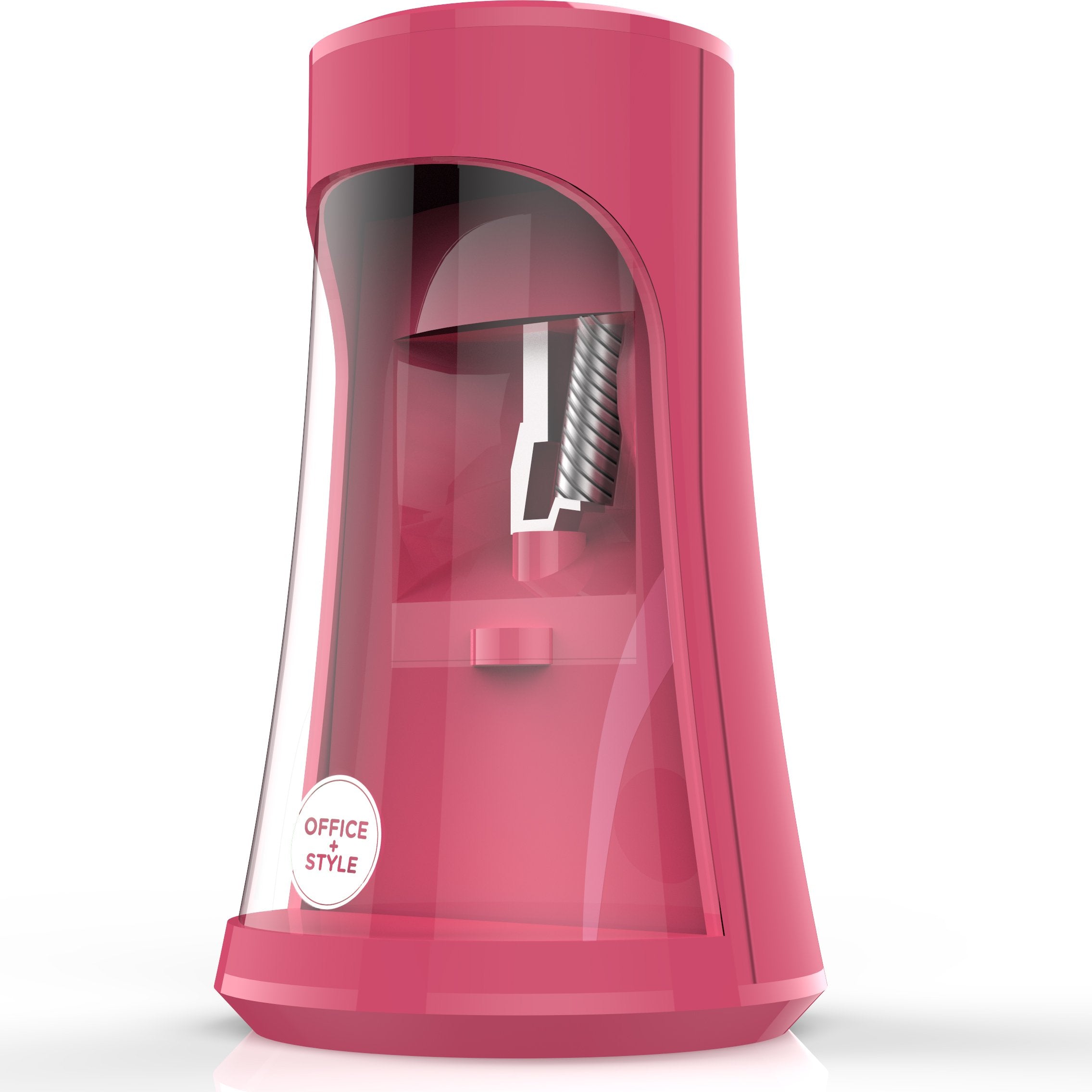 Office Style Fully Automatic Electronic Pencil Sharpener With Auto Stop Safety Feature For Home, Office Or Classroom, Pink- By O
