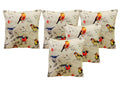 Kuber Industries Jute 5 Pieces Cushion Cover (Cream) Cthh2409, Standard
