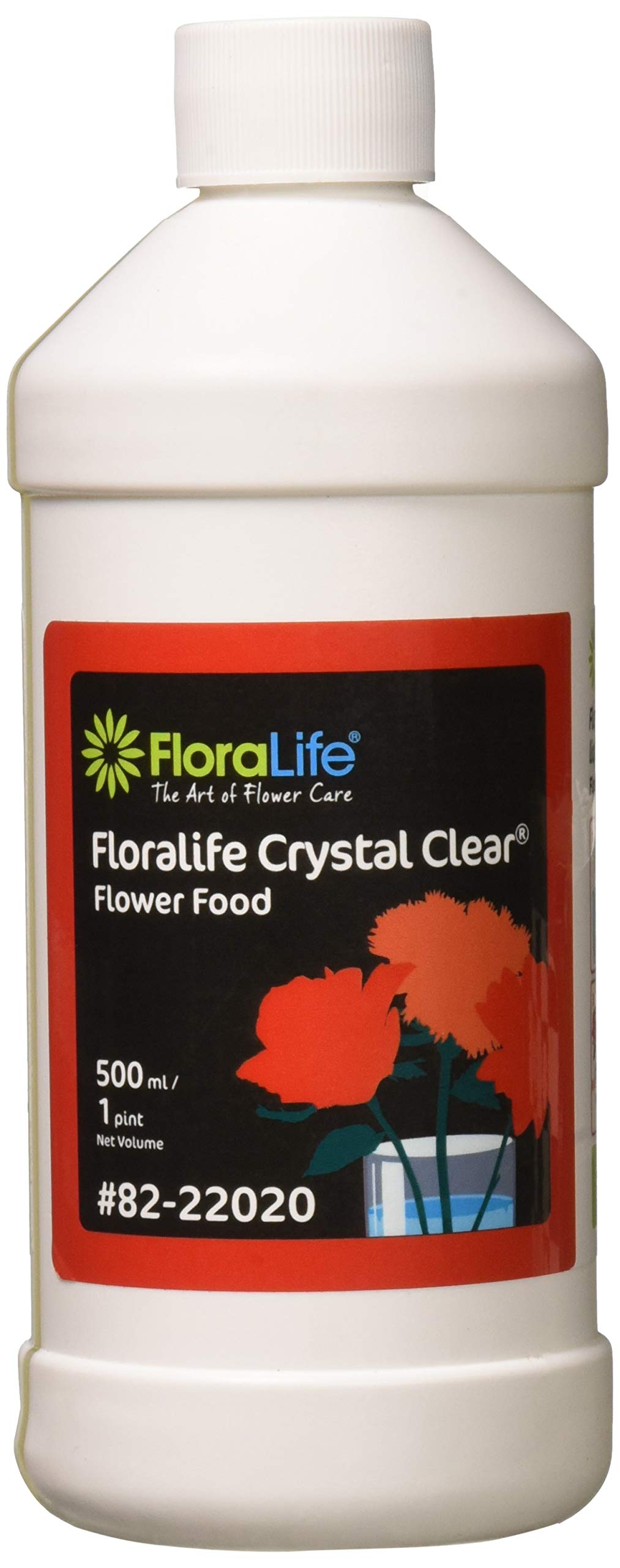 Floralife 82-22020 Floralife Crystal Clear Flower Food 300 Liquid, 500 Ml/1 Pt