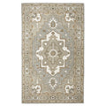 Rizzy Home Alora Decor Makalu 5' X 8' Oriental Medallion Gray/Natural Hand-Tufted Area Rug