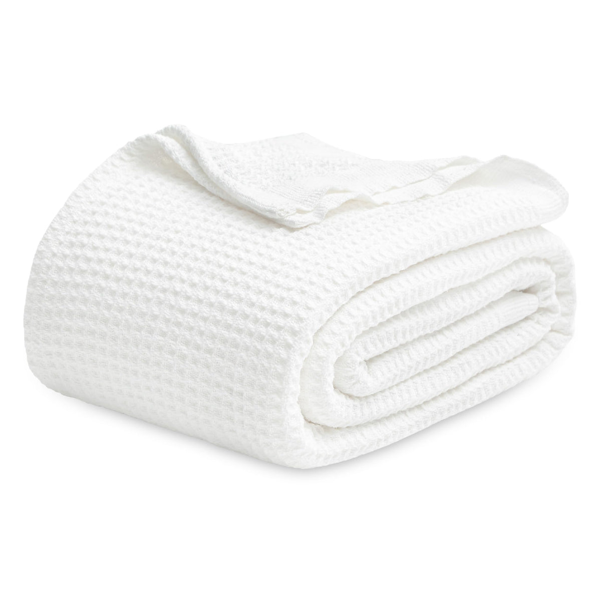 Bedsure 100% Cotton Blankets King Size For Bed - Waffle Weave Blankets For All Seasons, Cozy And Soft Woven Blankets, Lightweigh