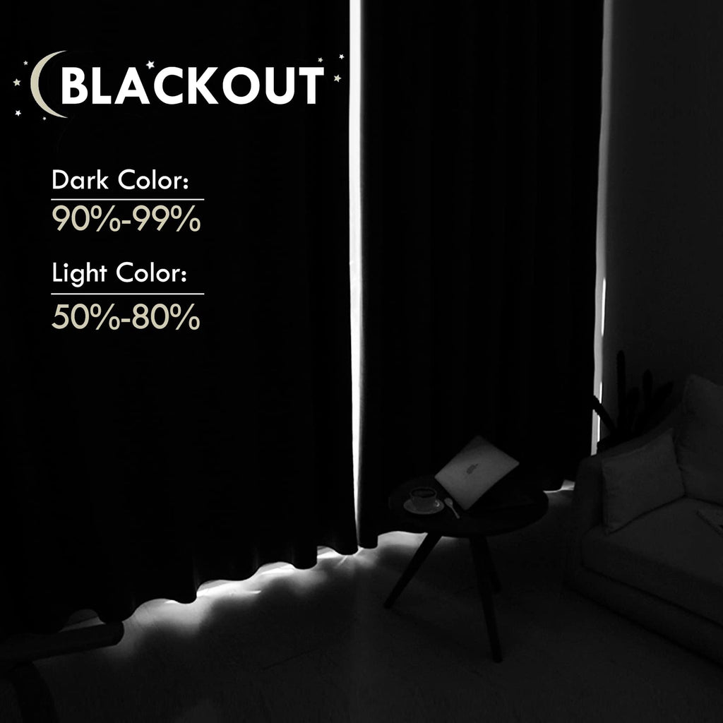 Dwcn Christmas Burgundy Room Darkening Blackout Curtains - Thermal Insulated Privacy Energy Saving Window Curtain Drapes 52 X 54