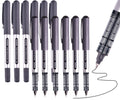 Eyeye Blue Fine Tip Pen, Bullet Tip Liquid Ink Rollerball Pens, 0.7Mm Fine Point Pens,Free Ink Roller Fine Tip Pens, Blue Ink Li