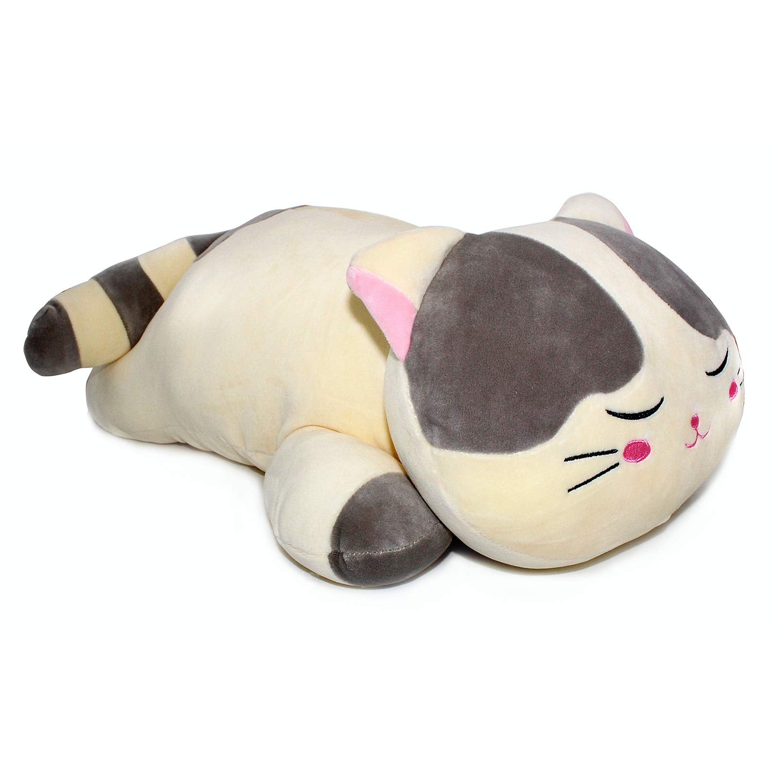 Vintoys Very Soft Cat Big Hugging Pillow Plush Kitten Kitty Stuffed Animals Gray 23.5'