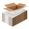 Spepla Shipping Boxes 9X6X3 Set Of 40, White Corrugated Cardboard Box For Mailing Business Packaging