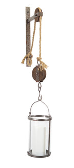 Pulley Mounted Canister Candle Holder