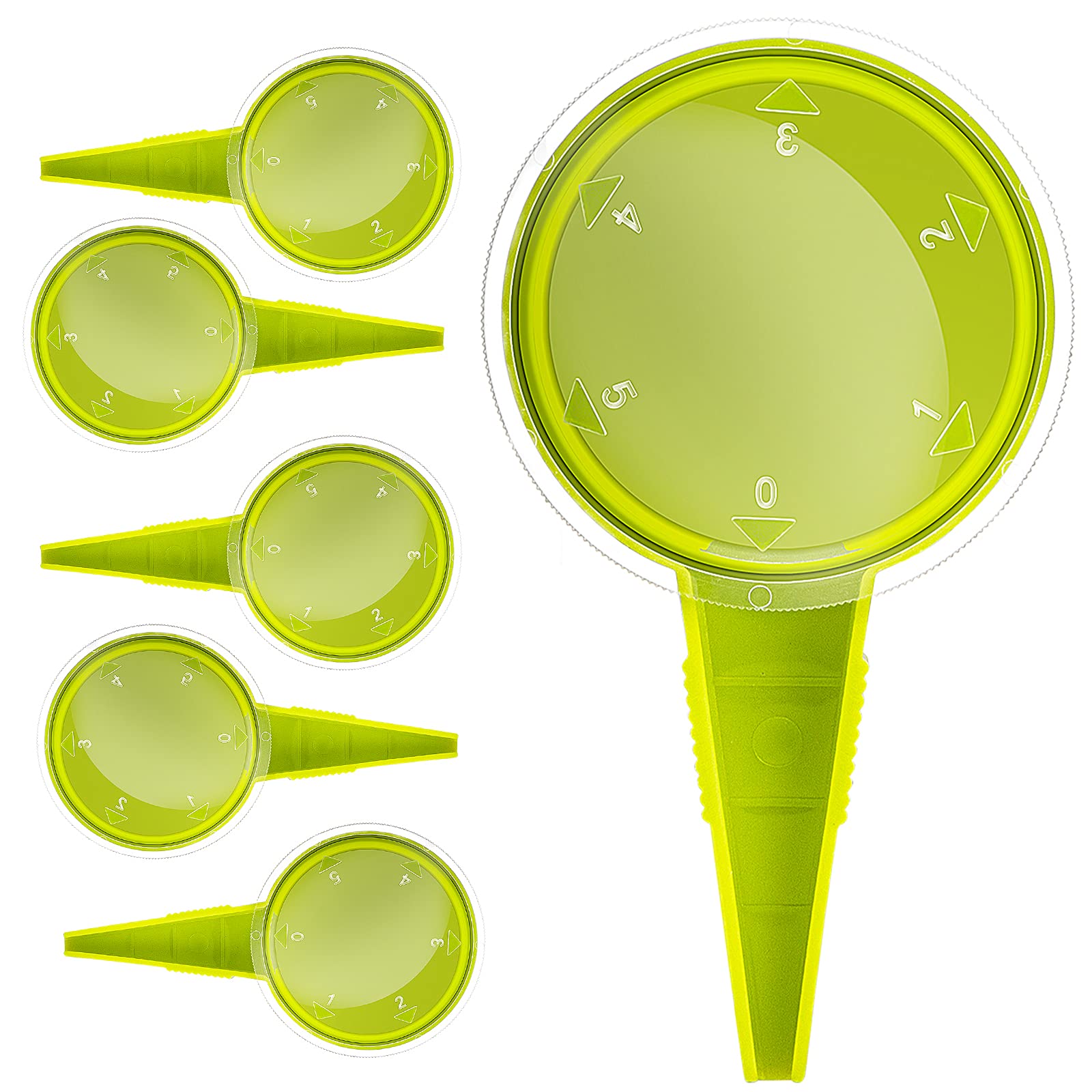 Gostur Sowing Seed Dispenser Hand Tool, 6 Pack Handheld Adjustable Garden Seeder Sower Planter Set With 5 Dial Settings, Ideal F