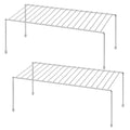ROFAY Kitchen Cupboard Shelf Wire Rack - 2 Pack Cabinet Shelf Storage Organiser for Kitchen Cupboard, Pantry, Counter-Tops, Frid
