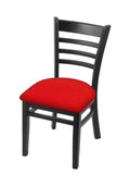 Holland Bar Stool Co. 3140 18 Chair with Black Finish and Canter Red Seat