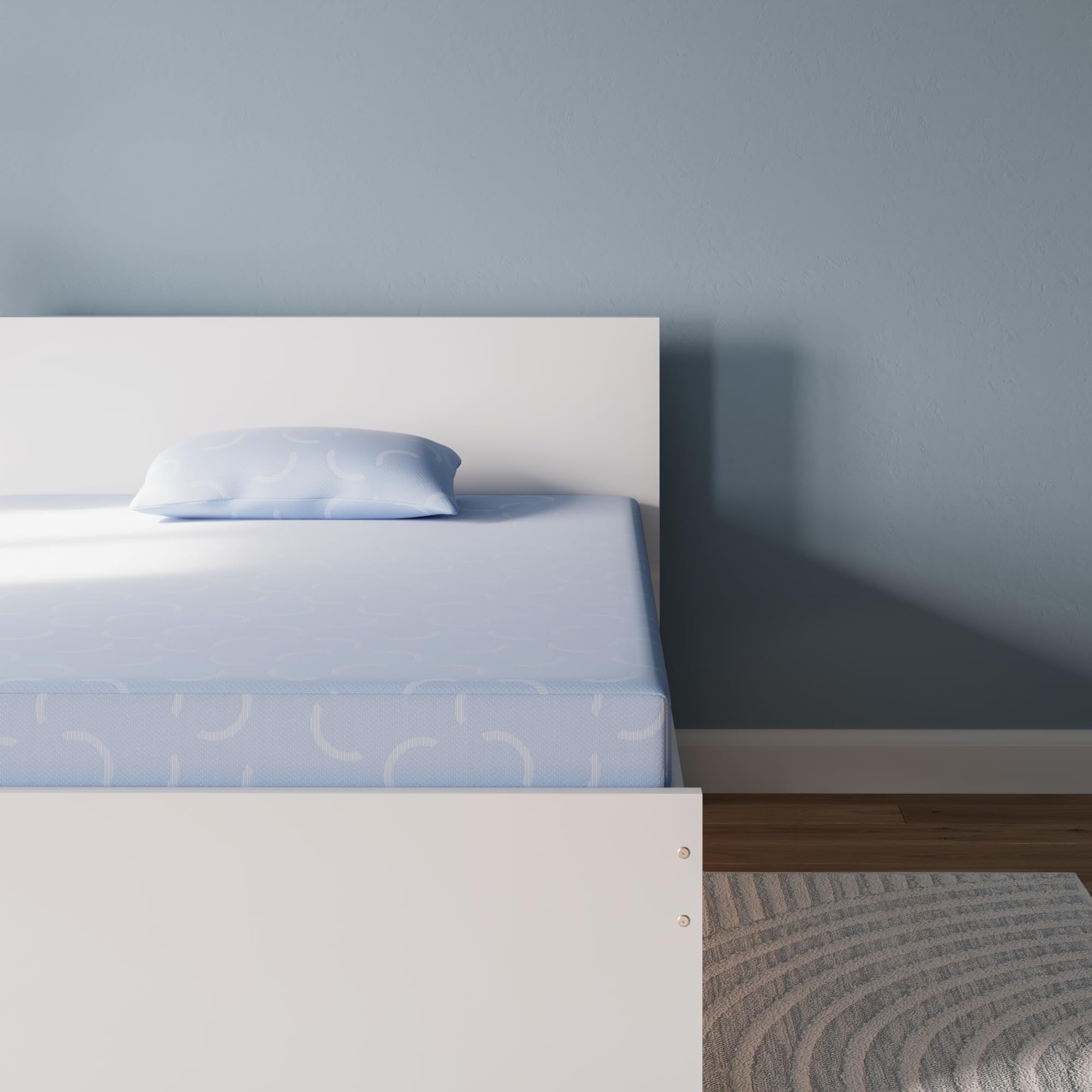 Signature Design by Ashley Twin Size Medium Firm 6 Inch Memory Foam Mattress with Breathable Quilted Cover