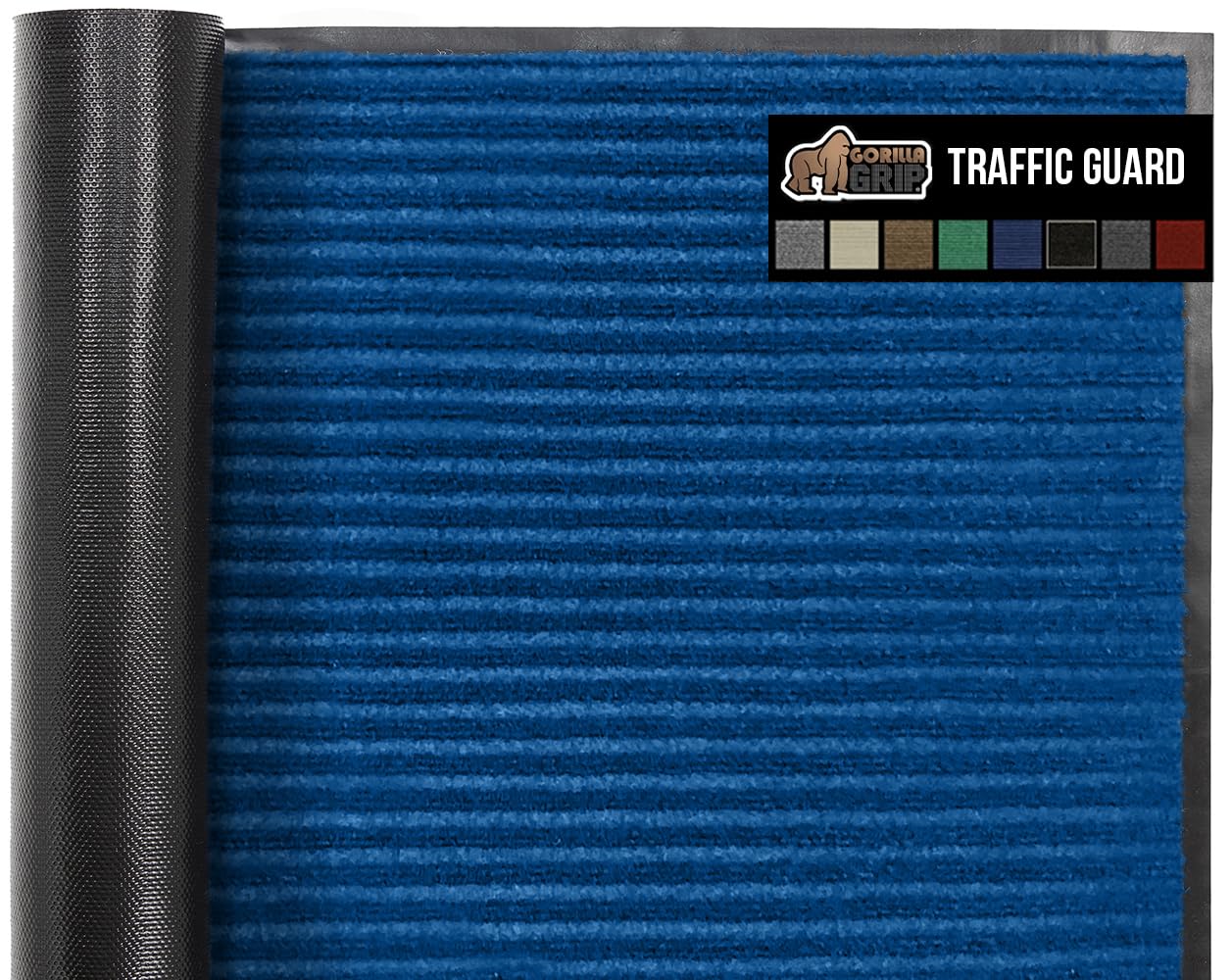 Gorilla Grip Traffic Guard Door Mat, Heavy Duty Welcome Mats, Commercial Office Space Doormat, Waterproof, Fade Resistant, Stron