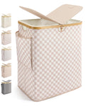 MIZATTO 140L Laundry Hamper with Lid, 2 Section Dirty Laundry Bin