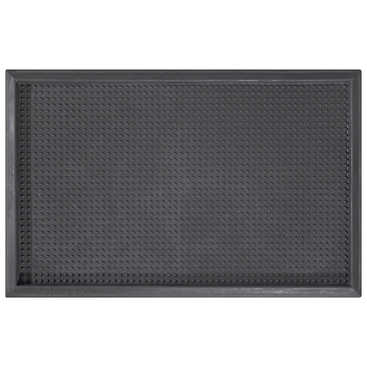 Sweet Home Stores Rubber Non-Slip Doormat Indoor/Outdoor Boot Tray, 18' X 28', Black