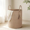 Dahey Large Laundry Hamper, Jute Woven Storage Basket for Blankets & Plants
