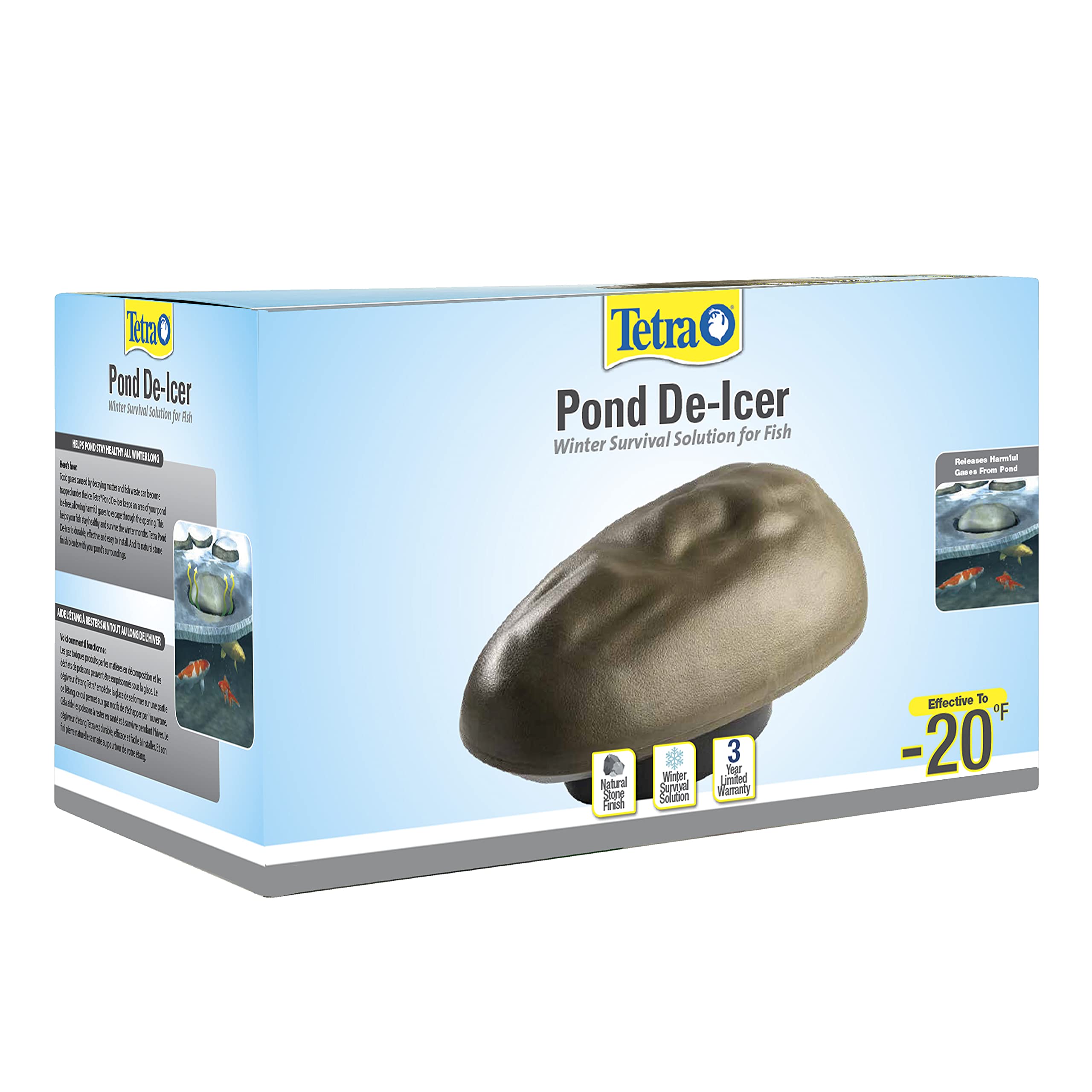 Tetrapond De-Icer, Winter Survival Solution For Fish, Ul Listed