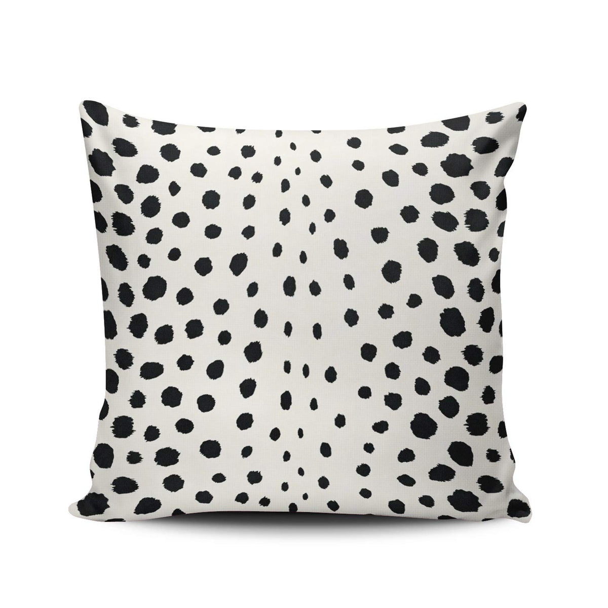 Fanaing Chic Black White Cheetah Print Pattern Pillowcase Home Sofa Decorative 18X18 Inch Square Throw Pillow Case Decor Cushion