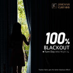Jinchan 100% Blackout Boho Curtains 54 Inch Length For Bedroom White On Blue Geometric Printed Grommet Top Room Darkening Thermal Insulated Window Drapes 2 Panels
