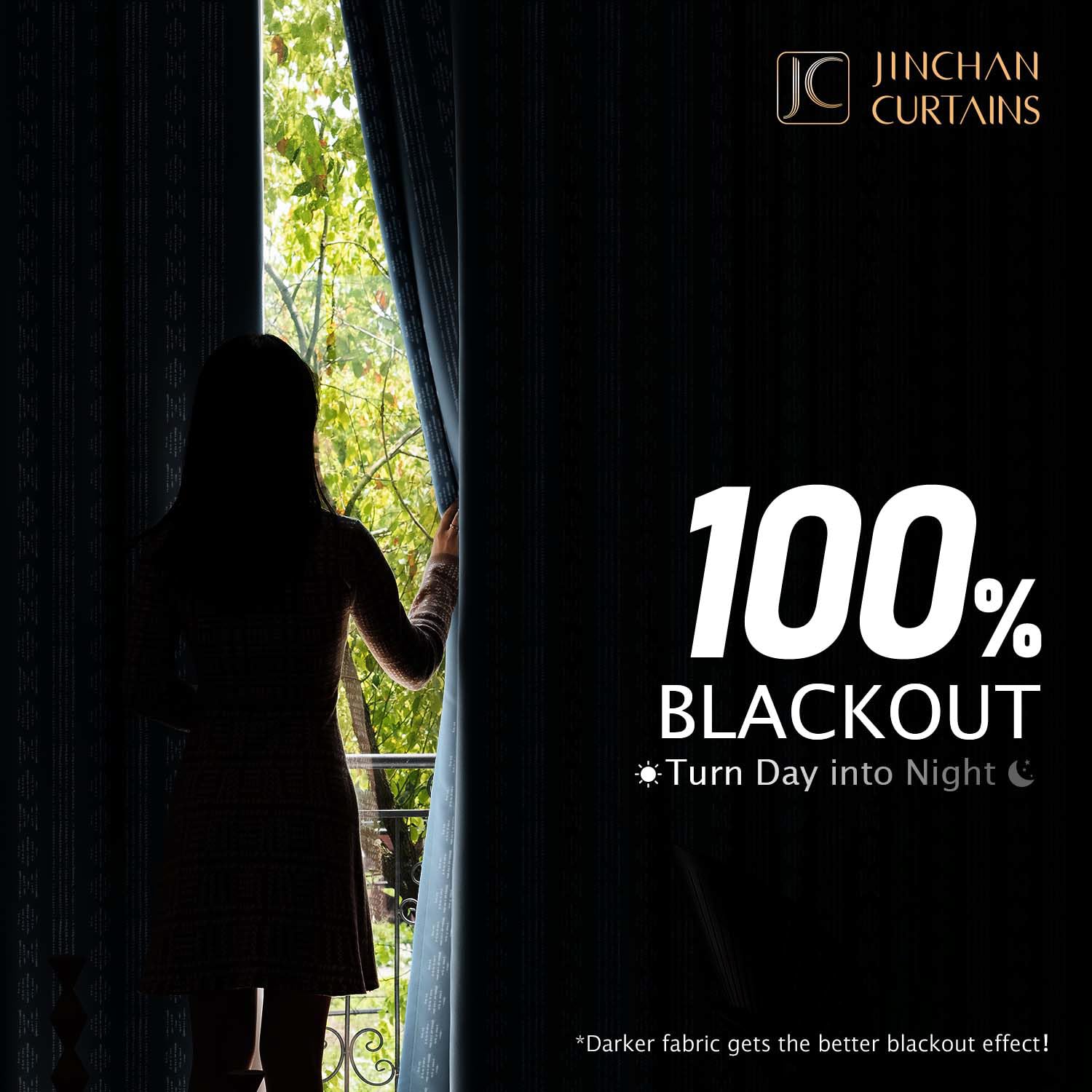 Jinchan 100% Blackout Boho Curtains 54 Inch Length For Bedroom White On Blue Geometric Printed Grommet Top Room Darkening Thermal Insulated Window Drapes 2 Panels