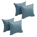 Blazing Needles Square Polyester Jacquard Throw Pillow, 17", Shimmer Ocean 4 Count