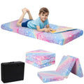 Memorecool Foldable Floor Mattress For Kids, Toddler Floor Nap Mat For Sleeping Daycare, Small Child Foldable Mattress Floor Bed, Trifold Futon Portable Tri Folding Mattress, Glow 57X22 Inch